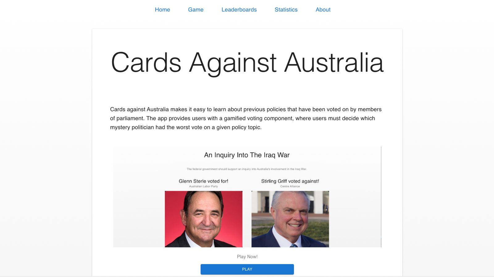 Cards Against Australia - MACathon 2022