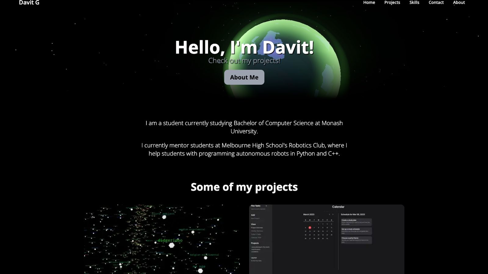 Portfolio Site v1 (davitg.com)